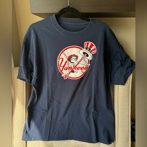 Vintage Grateful Dead New York Yankees Terrapin Station MLB Navy Tshirt Size XL